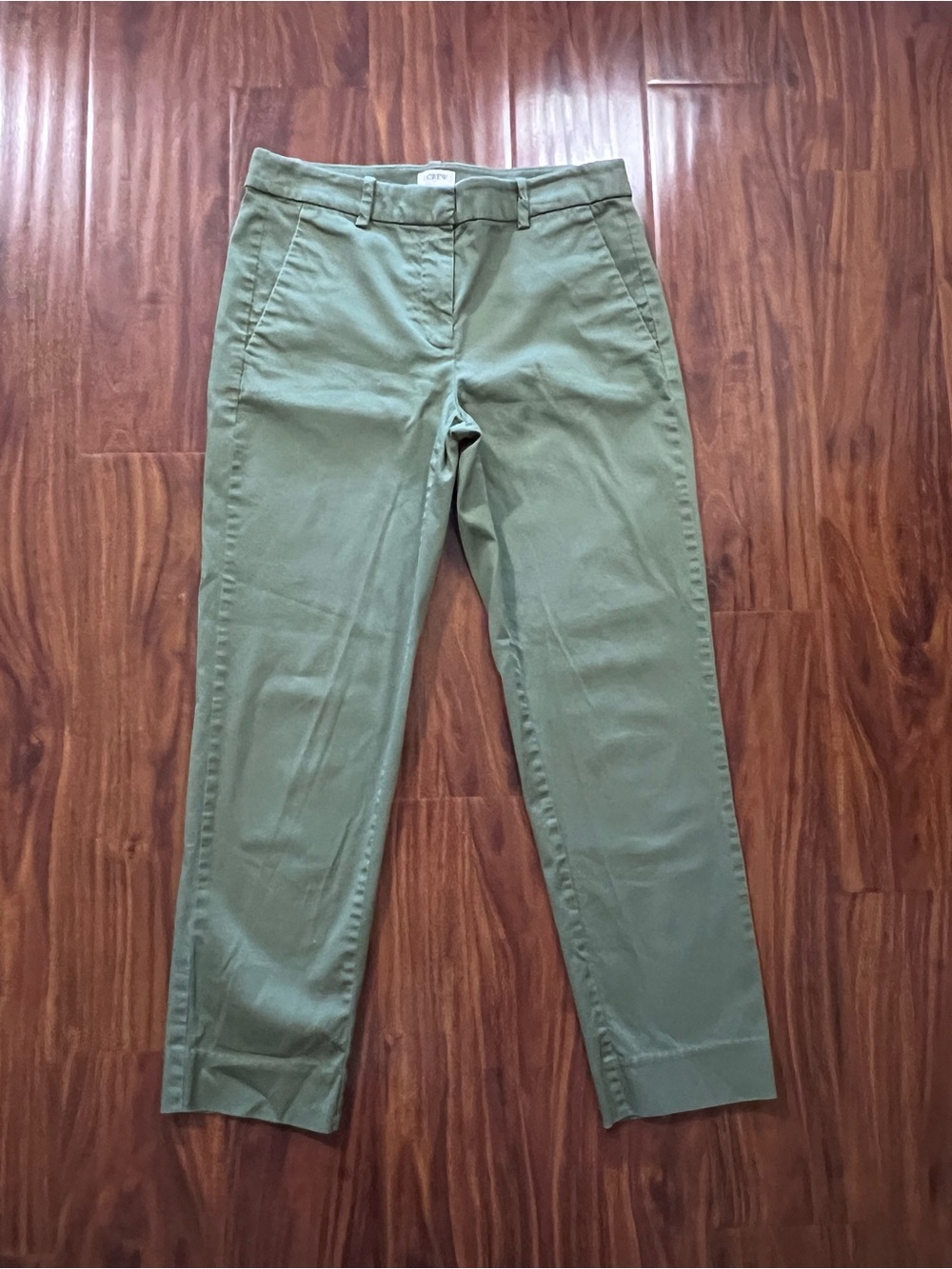 J Crew Skimmer Pants Olive Green size 2